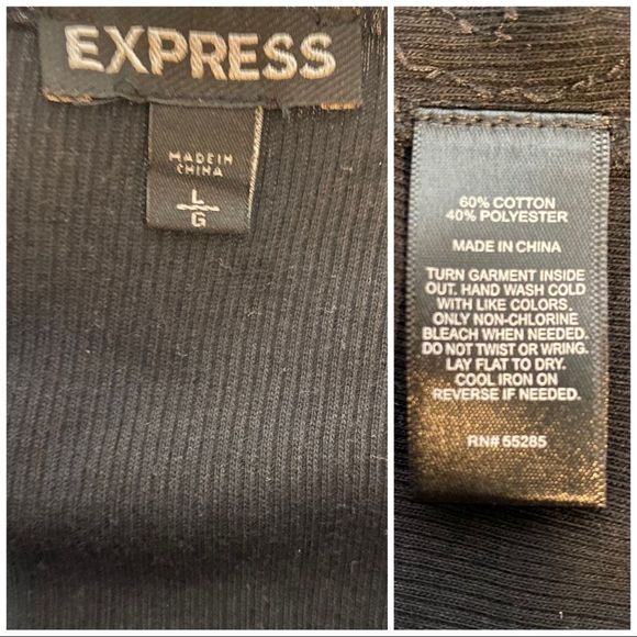 Express Black Sequin Women's Top - Picture 7 of 9